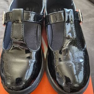 Black Patent T-Strap Kids Shoes - Mi Brand